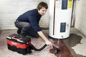 Vacuum cleaner can your wet floor when your water heater is broken