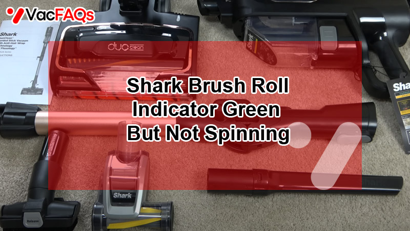Shark Brush Roll Indicator Green But Not Spinning